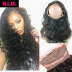 NLW 10A Brazilian virgin human hair 360 lace frontal Body wave hair 360 lace frontal in 22x4x2 inches