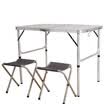 Red camp aluminum alloy outdoor folding tables&chairs suit portable split chair picnic barbecue table 1 table 2 chair Lu ice 90 60 70