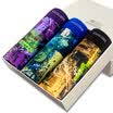 Hong Kong shoes men&39s underwear men&39s ice silk trace breathable sports flat underwear colorful three gift box L