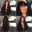 Brazilian Virgin Human Hair Body Wave 180 Lace Front Human Hair Wigs Baby Hair Glueless Full Lace Human Hair Wig For Black Women