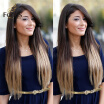 Lace Front Wig 150 Density Ombre 3 Tone 1B 4 27 Straight Brazilian Human Hair Wigs With Baby Hair Front Lace Wig