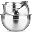 Weiyi stainless steel basin four sets of dish flavor dishes&multi-purpose surface salad bowl WA-BXGPT
