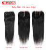 Allrun Brazilian Straight Hair Lace Closure 44 Brazilian Virgin Hair Closure Brazilian Straight Virgin Hair Lace Closure