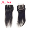 7A Malaysian Virgin Hair Lace Closure 44 inch Cheap Malaysian Straight Closure FreeMiddle3 Part Malaysian Virgin Human Hair