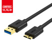 UNITEK mobile hard disk data cable 2 meters Micro USB30 mobile phone charger line s5 Samsung note3 Toshiba Seagate data cable black Y-C463BBK