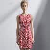 Marc Rebecca red print dress Slim thin A word skirt 72002E red bottom wave point L code