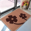 Green reed two-color bead non-slip mats home door mat 60 90cm flower card its background