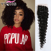 Malaysian Curly Wave Closure Malaysain Virgin Hair Curly Wave Closure 8"-30" FreeMiddleThree Part 4X4 Swiss Human Hair Closure
