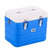ICERS Insulation Box Car Drugs Insulated Storage Box Storage Box 6L With Strap Built-in Thermometer Blue&White