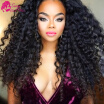 Brazilian Virgin Hair With Frontal Closure Bundle Deep Curly Ear To Ear Lace Frontal Closure With Bundles Deep Cheveux Humain