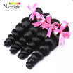 Nicelight Hair Company Malaysian Loose Wave 4 Bundles Malaysian Virgin Hair Loose Wave Tissage Bresilienne Loose Curly Hair 1B