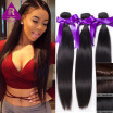 Brazilian Straight Virgin Hair 3 Bundles Light Brown Hair Weave Straight Dark Brown Brazilian Hair Brown Human Hair Extensions