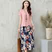 Siberian woman 2017 pink jacket to wear casual skirt light cooked wind suit skirt S72R0124A26M pink M