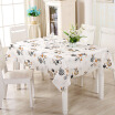 Qiwei PVC Table Cloth Waterproof Anti-Oil Black&Orange Flowers Pattern 130180cm105150cm 2-PCS Set