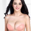 YZZ silicone traceless silicone invisible bra thickening swim bra