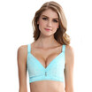 Urban beauty thin section bra deep V3 4 cup with a thin ring cup cup collar women underwear 2B6202 ice blue 80C
