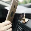 TIEMOTU CXZJ08 mobile phone navigation magnetic bracket vehicle center console magnetic navigation mobile phone bracket with 3 pieces of magnetic tablets can be rotated 360 degrees rose gold