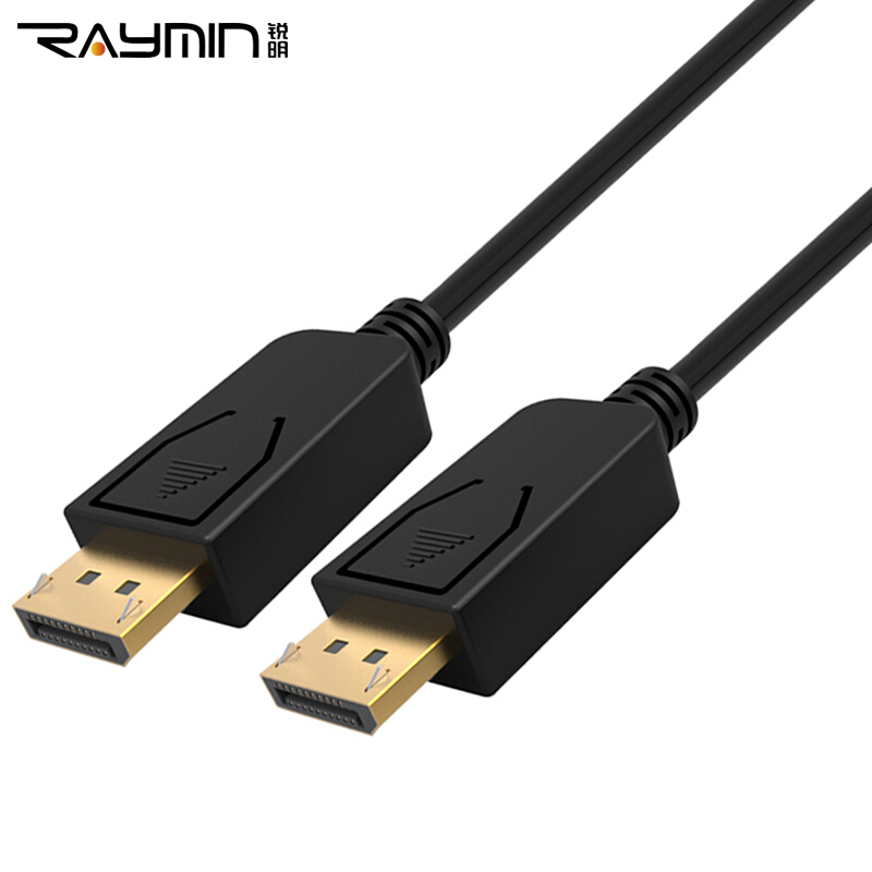 Rui Ming RA260BK-0200 DP high-definition line DisplayPort cable version 12 4K 2K computer connected display audio&video cable gold plated head 2m black