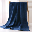 Gold towel textile thick cotton padded plain plain satin cotton towel blue 380g 140 72cm