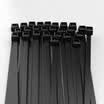Shanze SAMZHE 36 250mm ZD-18 professional self-locking nylon cable tie more tough tie harness tape multi-function strap tie bar tie with 100 pack black