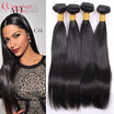 Mink Peruvian Straight Virgin Hair 4 Bundles Peruvian Straight Hair 4 Bundles Cheveux Humain 8A Straight Weave