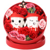 Dream bridge B & D wedding gift send colleague girlfriend creative Tanabata Valentine&39s Day gift couple pair cup roses box hold your hand to the cup