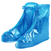 YOUAO Kids Men&Women Universal Cylinder Flat with Rainproof Shoe Cover Ride Rainy Shoe Cover One Double Set M UYXET-M