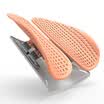easyback enhanced version of the car waist cushion office seat waist back cushion ergonomic double back cushion massage waist support breathable orange