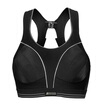 Shock Absorber Sports Underwear Running Bra Professional Shock Above Steady Stripless Marble Marathon S5044 Black Silver 36 80C