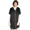 UR ladies women&39s V-collar color bursts of short-sleeved fashion A word dress WG38S7AF2000 deep black S