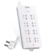 Deli 18263 new national standard 8-bit combination hole 5 meters total control switch socket insert plug board wiring board row plug drag line board