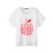 Semir Semir short sleeve T-shirt half-sleeved shoulder casual letter creative print T-shirt 19037000605 pink M