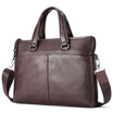 Playboy PLAYBOY first layer cowhide shoulder Messenger bag cowhide male bag leisure business briefcase PBG7101-4C brown