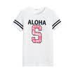 Semir Semir short sleeve T-shirt summer ladies round neck letters printed straight t-shirt Korean version 12216000038 ice blue M