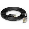 Win shengwei telephone line 4 core multi-strand flat 6P4C 5 m black finished with crystal head RJ11 plane cable TC-1050A