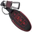 Huashi Toyota Highlander key bag hand sewing smart two-button black special steam key set keychain