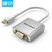 VENTION Mini DP to VGA Converter Mini DisplayPort Adapter Apple Lightning Interface to VGA Connection TV Projector Line White DCAWB