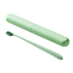 Bancheon Wheat Straw Washing Water Cup Tableware Series Wheat Toothbrush Box Portable Travel Traveling Capsule Washing Cup Toothbrush Case Set With Wheat Soft Toothbrush North European Green