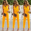 Stylish Womens spaghetti strap Bodycon Romper Jumpsuit Club Bodysuit Long Pants