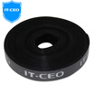 IT-CEO V727-10 free cutting magic tie tie tie belt tie tie line with rope line organizer computer finishing tape button buckle belt length 10 m black