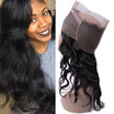 Pre Plucked 360 Lace Frontal Closure Natural Hairline Indian Virgin Hair Body Wave Lace Band Frontal Closure with Baby Hair