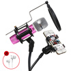 BOLE B40 mobile phone microphone universal K song phone microphone to sing it computer microphone host live broadcast set wireless microphone capacitor wheat powder MV stent