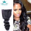 8A Brazilian Loose Wave Closure 44 MiddleFree3 Part Lace Closure Noble Hair Brazilian Virgin Hair Lace Closure