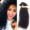 Brazilian Virgin Hair 4 Bundles Afro Kinky Curly Weave Human Hair Bundles Cheap Brazilian Hair Weave Bundles
