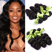 Top Malaysian Virgin Hair Loose Wave 7A Unprocessed Malaysian Hair 3 Bundles Wavy Queen Human Hair Weave Malaysian Loose Wave