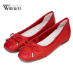 Woman Single shoes ladys footwear flattie leather shoes asakuchi single shoes
