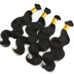 Peruvian Remy Human Hair Weave Bundles Natural Black Color Bulk Hair Can Buy 3 Or 4 Bundles For Black Women Braiding