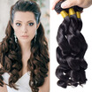 Indian Loose Wave 3 Bundles Indian Loose Wave Virgin Hair Bundle Deals Raw Virgin Indian Hair Bundles Cheap Human Hair Weave 1B