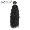 HCDIVA Brazilian Kinky Curly 1 Bundle Unprocessed Human Virgin Hair Kinky Curly Weaving Hair Brazilian Curly Hair Weave