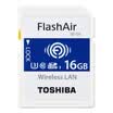 Toshiba TOSHIBA 16G FlashAir fourth generation wireless LAN embedded SDHC memory card U3 Class10